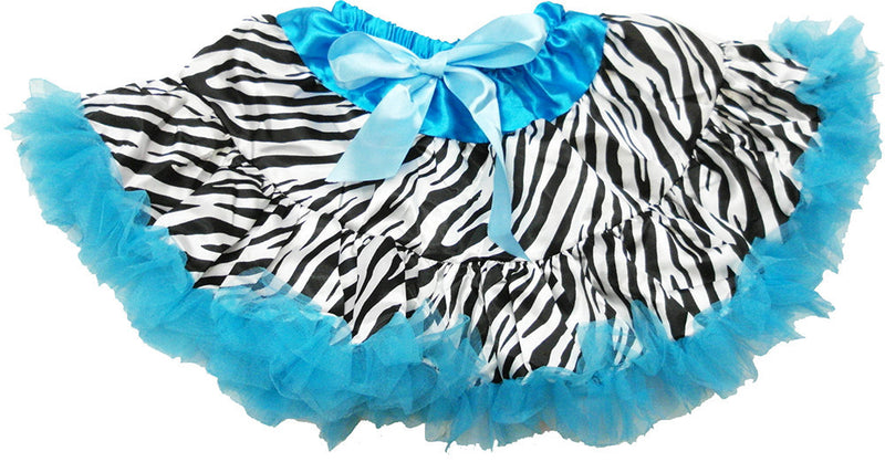 Blue Zebra Satin Tutu