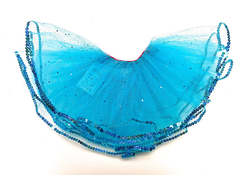 Baby Blue Glitter Reversible Tutu