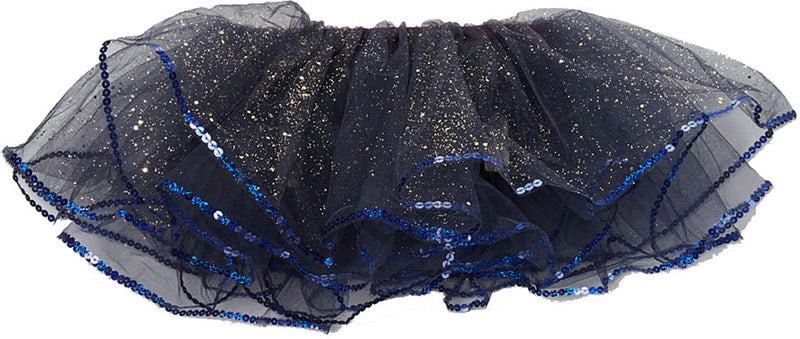 Navy Blue Glitter Reversible Tutu