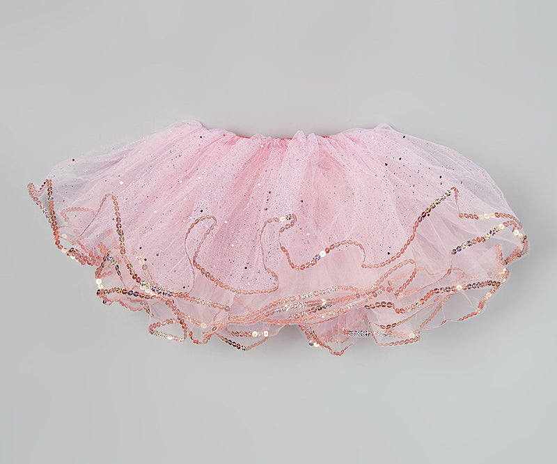 Baby Pink Glitter Reversible Tutu