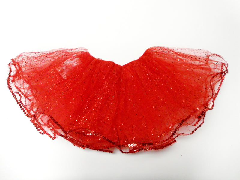 Red Glitter Reversible Tutu