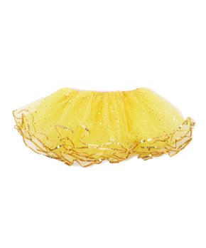 Yellow Glitter Reversible Tutu