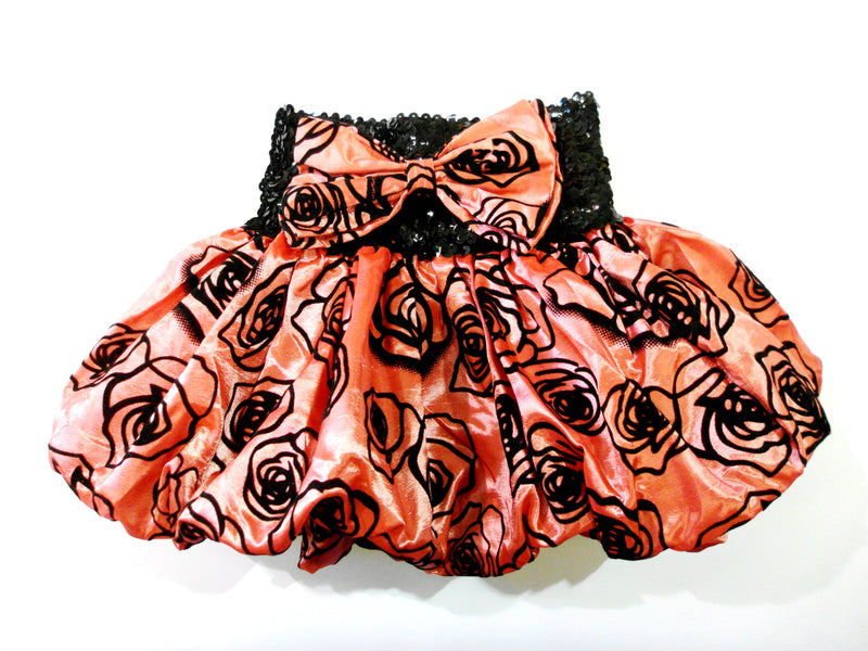Coral Red Velvet Rose Tutu