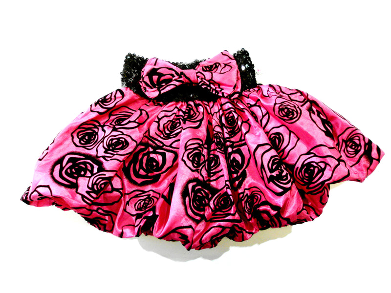 Hot Pink Velvet Rose Tutu