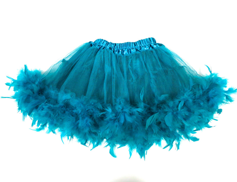 Teal Feather Tutu