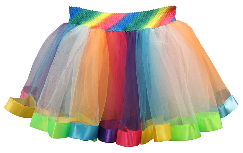 Striped Rainbow Adult Tutu