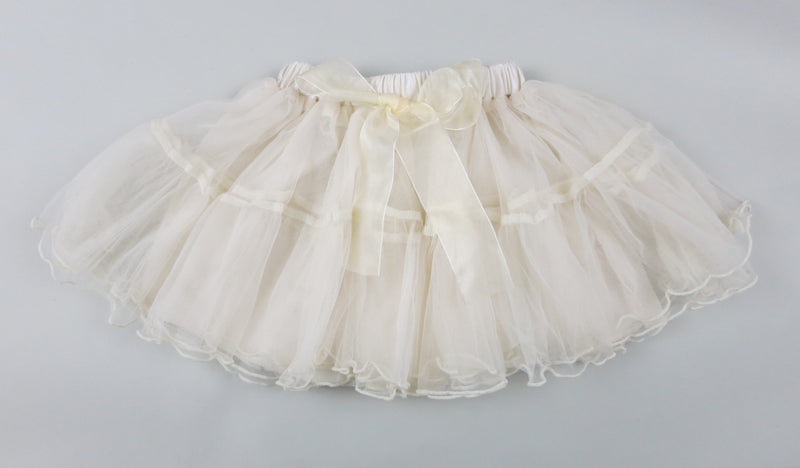 Ivory Silk Bow Tutu