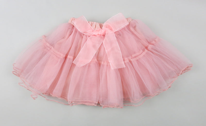 Coral  2 Part Silk Bow Tutu