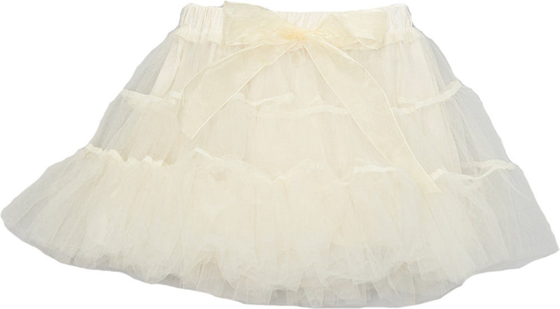 Ivory 3 Part Silk Bow Tutu