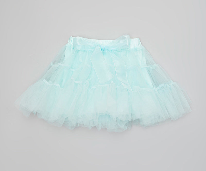 Baby Blue 3 Part Silk Bow Tutu