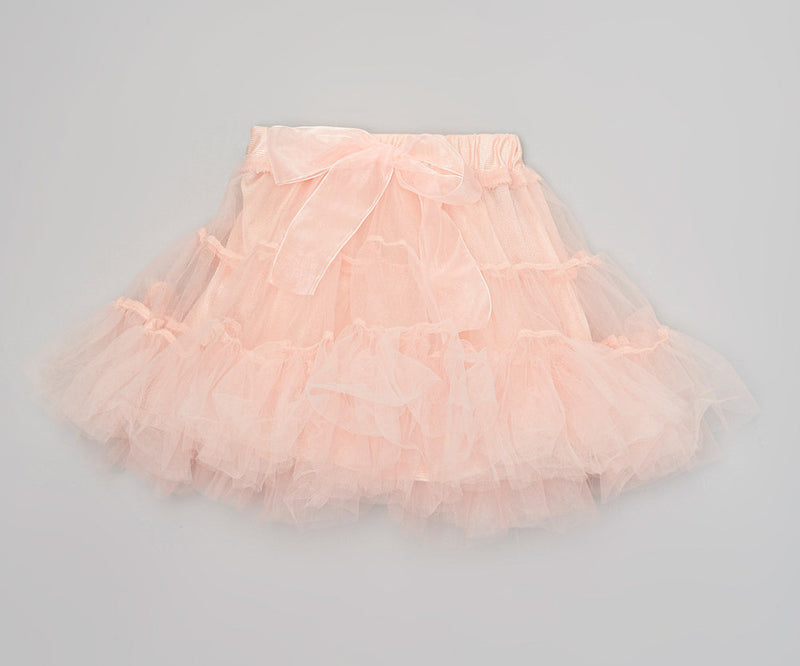 Coral 3 Part Silk Bow Tutu