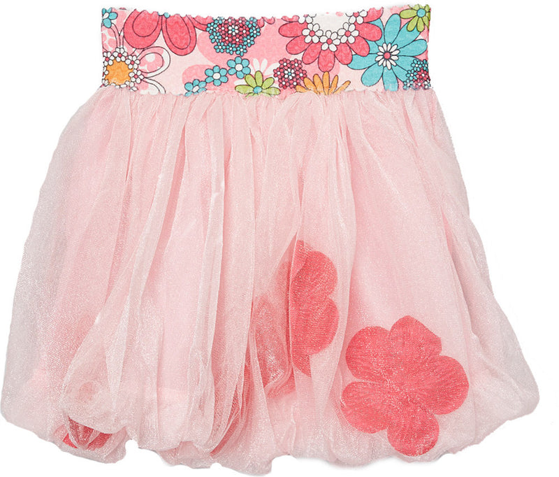 Pink Bubble Skirt With Hot Pink Petal