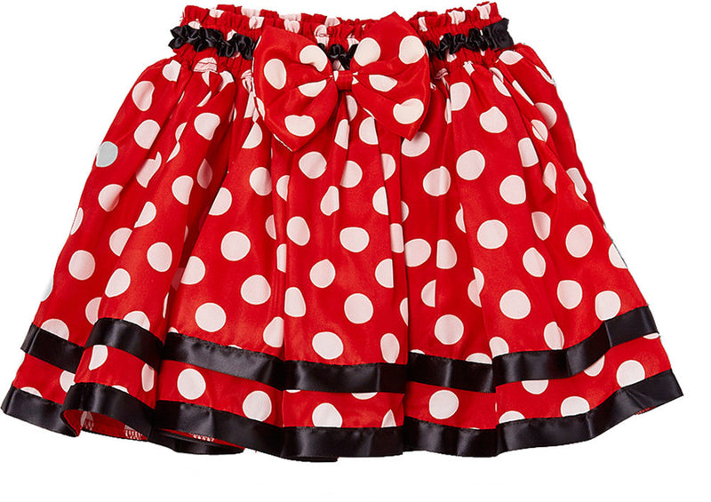 Black Ribbon Red Polka Dot Chiffon Tutu Skirt