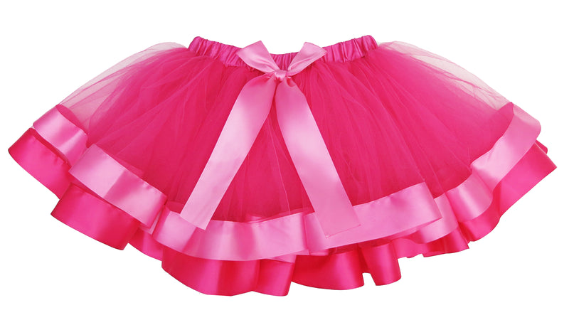 Hot Pink & Pink Wide Ribbon Tutu