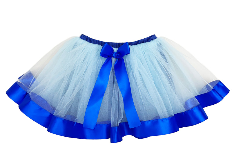 Baby Blue Wide Ribbon Tutu Skirt