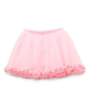 Pink Tutu With Black/White Dot Trim