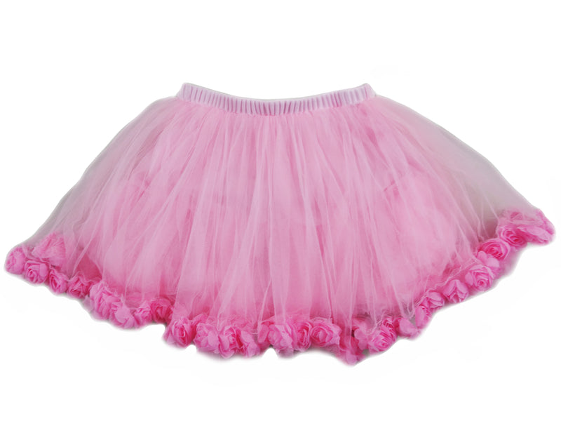 Pink Tutu With Black/White Dot Trim