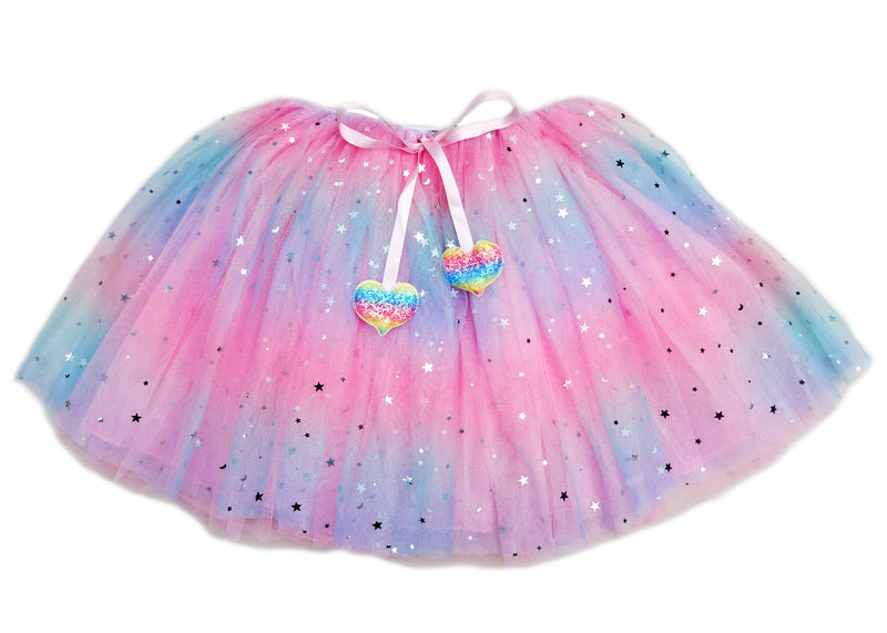 JoJo Siwa Rainbow Start/Moon Tulle Tutu Skirt