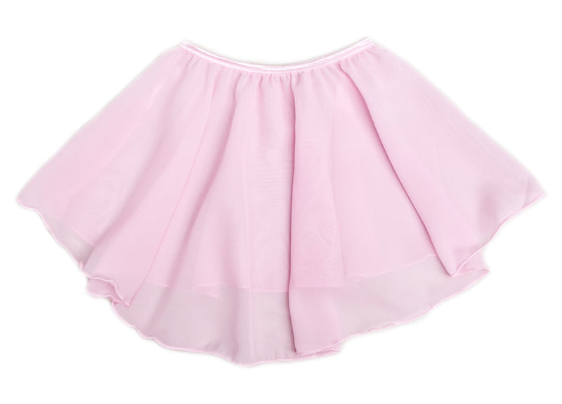 Baby Pink Chiffon Hi-Low Skirt