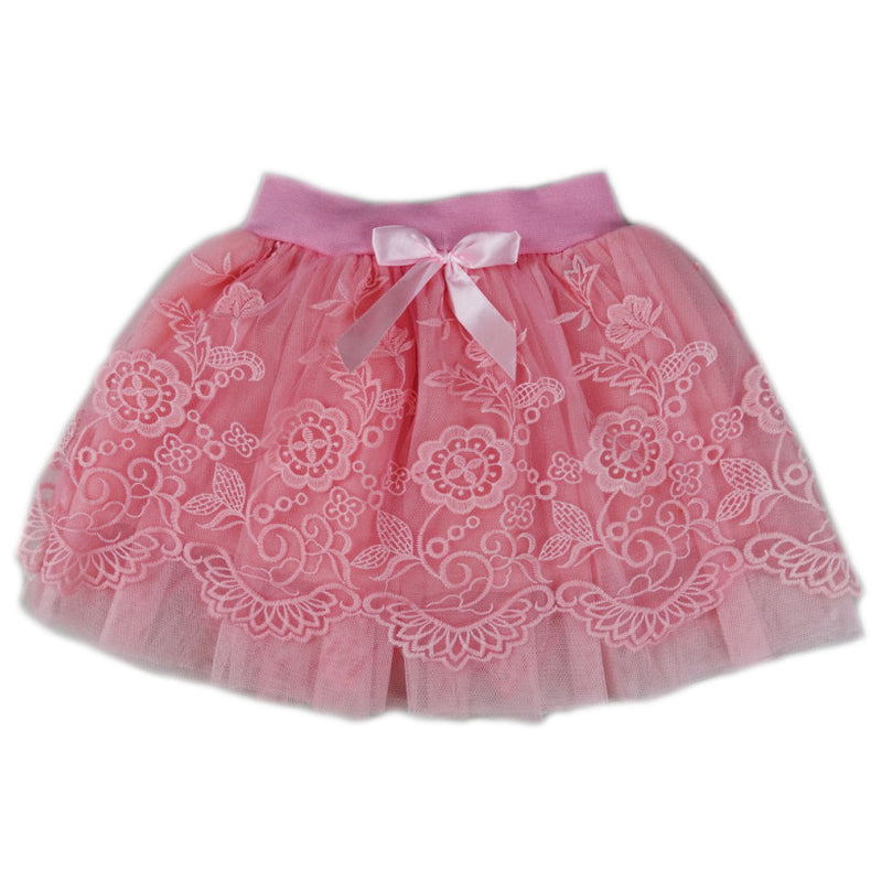 Coral Lace Tutu Skirt