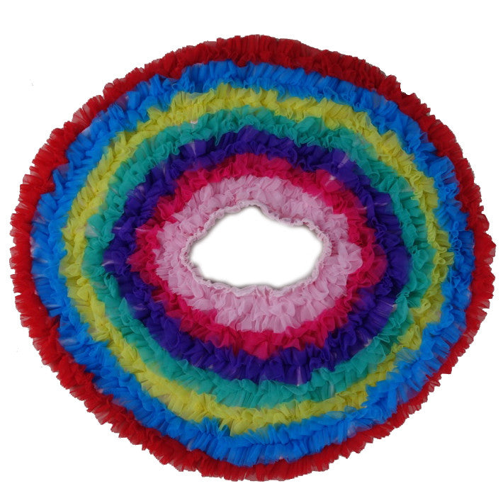 Rainbow Ruffle Tutu Skirt