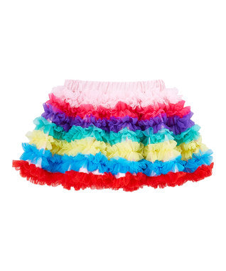Rainbow Ruffle Tutu Skirt