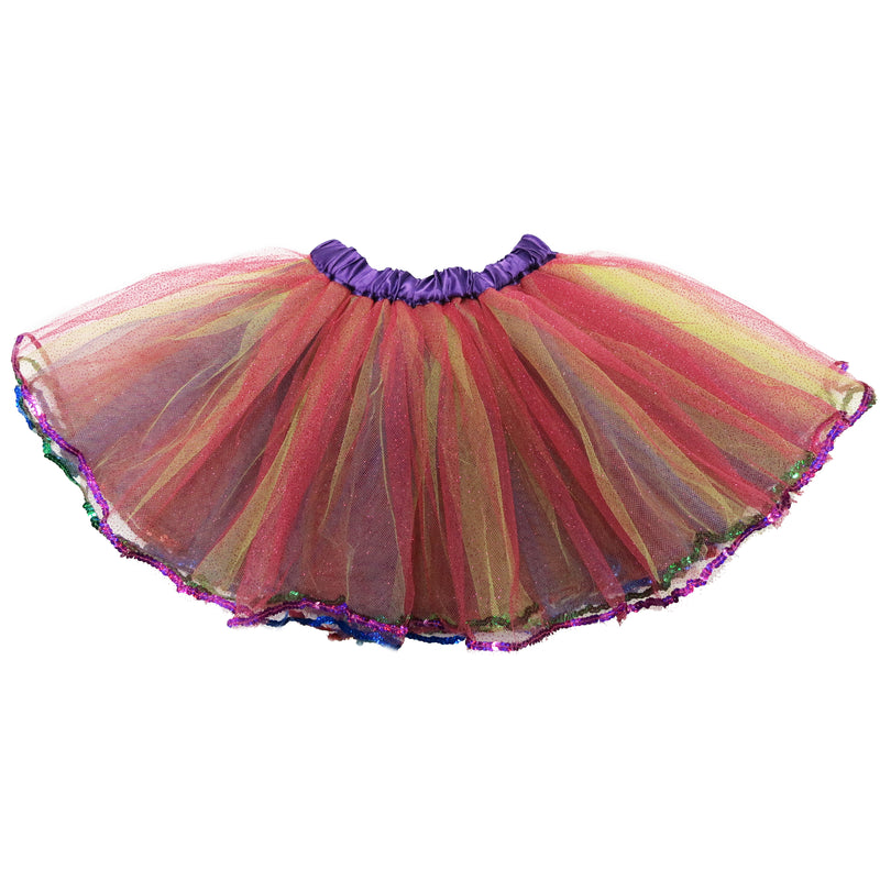 Rainbow Sequins 4 Layers Tutu