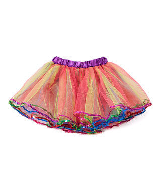 Rainbow Sequins 4 Layers Tutu