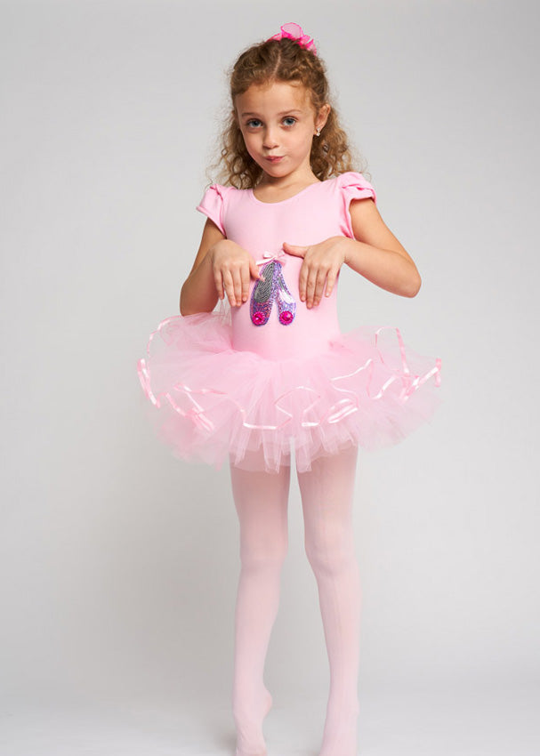 Pink Sequins Ballet Shoes Ballet Dress