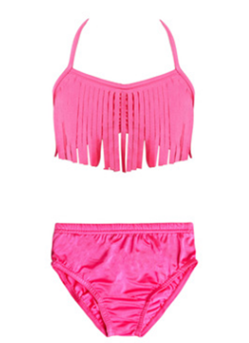 Hot Pink 2-Pieces Bikini Swimming Suit
